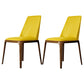 Kitchen Side Chairs Modern Solid Wood Dining Room Chair for Home Yellow Armless 2 Piece Set Clearhalo 'Dining Chairs' 'Dining Tables & Seating' 'dining_chair' 'furn' 'furn_dining_chair' 'Furniture' 'furniture_dining_chair' 'Kitchen & Dining Furniture' 5064776