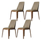 Kitchen Side Chairs Modern Solid Wood Dining Room Chair for Home Khaki Armless 4 Piece Set Clearhalo 'Dining Chairs' 'Dining Tables & Seating' 'dining_chair' 'furn' 'furn_dining_chair' 'Furniture' 'furniture_dining_chair' 'Kitchen & Dining Furniture' 5064779