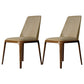 Kitchen Side Chairs Modern Solid Wood Dining Room Chair for Home Light Khaki Armless 2 Piece Set Clearhalo 'Dining Chairs' 'Dining Tables & Seating' 'dining_chair' 'furn' 'furn_dining_chair' 'Furniture' 'furniture_dining_chair' 'Kitchen & Dining Furniture' 5064782