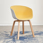 Arm Dining Chairs Modern Style Wooden Side Chairs for Dining Room Yellow 1 Piece Clearhalo 'Dining Chairs' 'Dining Tables & Seating' 'dining_chair' 'furn' 'furn_dining_chair' 'Furniture' 'furniture_dining_chair' 'Kitchen & Dining Furniture' 5064792