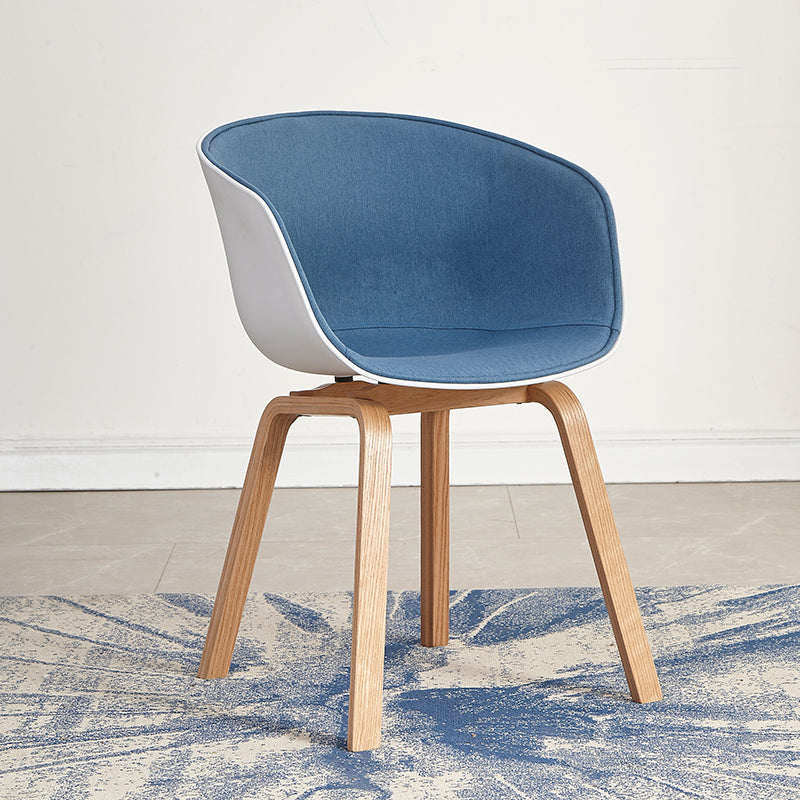 Arm Dining Chairs Modern Style Wooden Side Chairs for Dining Room Blue 1 Piece Clearhalo 'Dining Chairs' 'Dining Tables & Seating' 'dining_chair' 'furn' 'furn_dining_chair' 'Furniture' 'furniture_dining_chair' 'Kitchen & Dining Furniture' 5064798