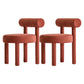 Dining Room Armless Chairs Modern Kitchen Side Chair for Home Red 2 Piece Set Clearhalo 'Dining Chairs' 'Dining Tables & Seating' 'dining_chair' 'furn' 'furn_dining_chair' 'Furniture' 'furniture_dining_chair' 'Kitchen & Dining Furniture' 5064821