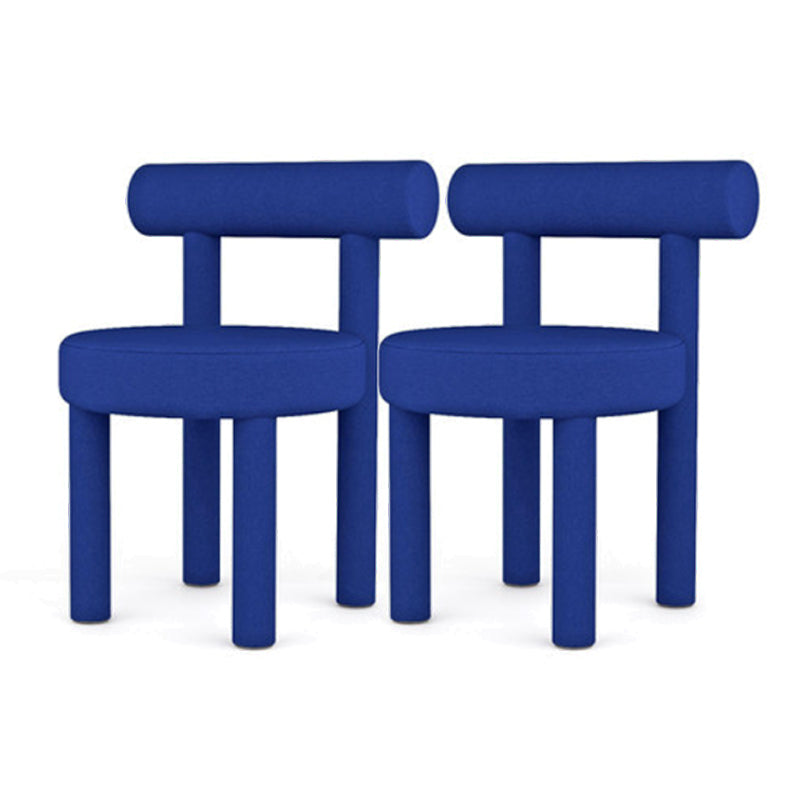 Dining Room Armless Chairs Modern Kitchen Side Chair for Home Blue 2 Piece Set Clearhalo 'Dining Chairs' 'Dining Tables & Seating' 'dining_chair' 'furn' 'furn_dining_chair' 'Furniture' 'furniture_dining_chair' 'Kitchen & Dining Furniture' 5064827