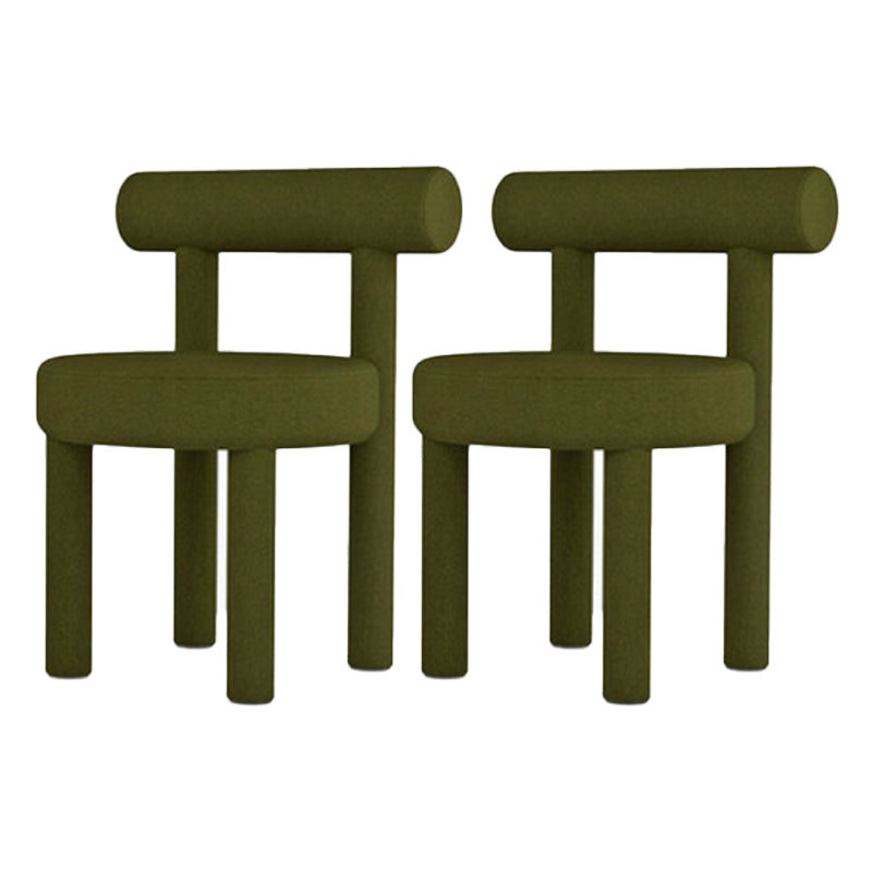 Dining Room Armless Chairs Modern Kitchen Side Chair for Home Green 2 Piece Set Clearhalo 'Dining Chairs' 'Dining Tables & Seating' 'dining_chair' 'furn' 'furn_dining_chair' 'Furniture' 'furniture_dining_chair' 'Kitchen & Dining Furniture' 5064829