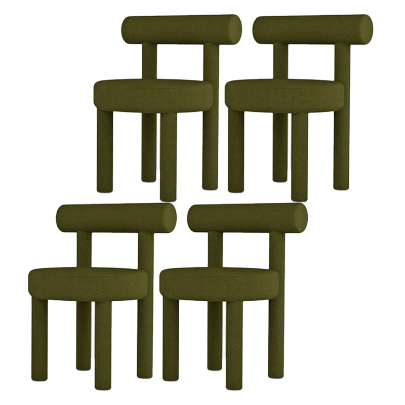 Dining Room Armless Chairs Modern Kitchen Side Chair for Home Green 4 Piece Set Clearhalo 'Dining Chairs' 'Dining Tables & Seating' 'dining_chair' 'furn' 'furn_dining_chair' 'Furniture' 'furniture_dining_chair' 'Kitchen & Dining Furniture' 5064830