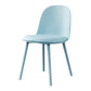 Modern Style Side Chair Plastic Upholstered Dining Side Chair for Indoor Ocean Blue Faux Leather 1 Piece Clearhalo 'Dining Chairs' 'Dining Tables & Seating' 'dining_chair' 'furn' 'furn_dining_chair' 'Furniture' 'furniture_dining_chair' 'Kitchen & Dining Furniture' 5066714