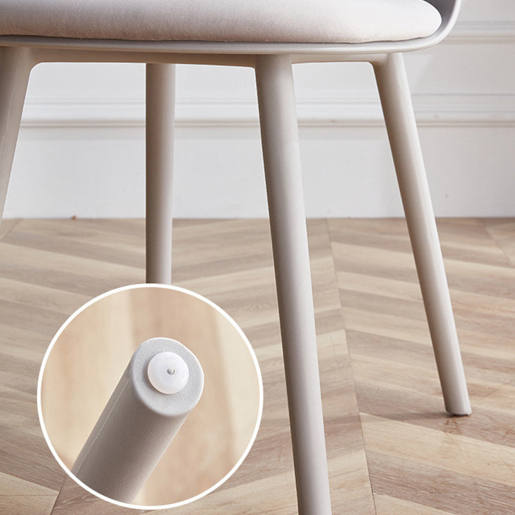 Modern Style Side Chair Plastic Upholstered Dining Side Chair for Indoor Clearhalo 'Dining Chairs' 'Dining Tables & Seating' 'dining_chair' 'furn' 'furn_dining_chair' 'Furniture' 'furniture_dining_chair' 'Kitchen & Dining Furniture' 5066717