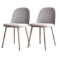 Modern Style Side Chair Plastic Upholstered Dining Side Chair for Indoor Grey Velvet 2 Piece Set Clearhalo 'Dining Chairs' 'Dining Tables & Seating' 'dining_chair' 'furn' 'furn_dining_chair' 'Furniture' 'furniture_dining_chair' 'Kitchen & Dining Furniture' 5066742