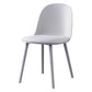 Modern Style Side Chair Plastic Upholstered Dining Side Chair for Indoor Grey Faux Leather 1 Piece Clearhalo 'Dining Chairs' 'Dining Tables & Seating' 'dining_chair' 'furn' 'furn_dining_chair' 'Furniture' 'furniture_dining_chair' 'Kitchen & Dining Furniture' 5066744