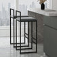 Modern Backrest Armless Counter Stool Iron Cafe Bar Stool with Velvet Cushion and Pedal Clearhalo 'Bar Furniture' 'Bar Stools' 'bar_stools' 'furn' 'furn_bar_stools' 'Furniture' 'furniture_bar_stools' 'Kitchen & Dining Furniture' 5066822