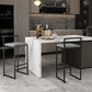 Modern Backrest Armless Counter Stool Iron Cafe Bar Stool with Velvet Cushion and Pedal Clearhalo 'Bar Furniture' 'Bar Stools' 'bar_stools' 'furn' 'furn_bar_stools' 'Furniture' 'furniture_bar_stools' 'Kitchen & Dining Furniture' 5066831