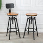 Industrial Bar and Counter Stool Adjustable Height Stool with 4 Black Legs Clearhalo 'Bar Furniture' 'Bar Stools' 'bar_stools' 'furn' 'furn_bar_stools' 'Furniture' 'furniture_bar_stools' 'Kitchen & Dining Furniture' 5066841