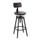 Industrial Bar and Counter Stool Adjustable Height Stool with 4 Black Legs Clearhalo 'Bar Furniture' 'Bar Stools' 'bar_stools' 'furn' 'furn_bar_stools' 'Furniture' 'furniture_bar_stools' 'Kitchen & Dining Furniture' 5066844