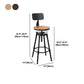 Industrial Bar and Counter Stool Adjustable Height Stool with 4 Black Legs Clearhalo 'Bar Furniture' 'Bar Stools' 'bar_stools' 'furn' 'furn_bar_stools' 'Furniture' 'furniture_bar_stools' 'Kitchen & Dining Furniture' 5066868