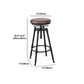 Industrial Bar and Counter Stool Adjustable Height Stool with 4 Black Legs Clearhalo 'Bar Furniture' 'Bar Stools' 'bar_stools' 'furn' 'furn_bar_stools' 'Furniture' 'furniture_bar_stools' 'Kitchen & Dining Furniture' 5066869