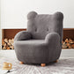Wool Chair Arms Included Basic Four Legs Chair for Living Room 33.5"L x 31.5"W x 36"H Grey Without Slipcover Clearhalo 'Accent Chairs' 'accent_chairs' 'Chairs & Seating' 'furn' 'furn_accent_chairs' 'Furniture' 'furniture_accent_chairs' 'Living Room Furniture' 5072115