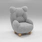 Wool Chair Arms Included Basic Four Legs Chair for Living Room 23"L x 24"W x 29.5"H Grey Without Slipcover Clearhalo 'Accent Chairs' 'accent_chairs' 'Chairs & Seating' 'furn' 'furn_accent_chairs' 'Furniture' 'furniture_accent_chairs' 'Living Room Furniture' 5072124