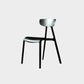 Metal Solid Color Armless Chair Four-Leg Stackable Accent Chair