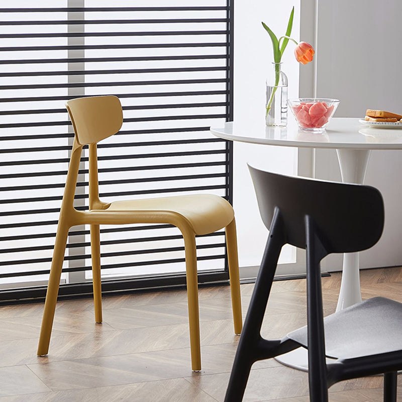 Basic Four Leg Armless Stacking Solid Color Accent Chair Set Clearhalo 'Accent Chairs' 'accent_chairs' 'Chairs & Seating' 'Furniture' 'furniture_accent_chairs' 'Living Room Furniture' 5072144