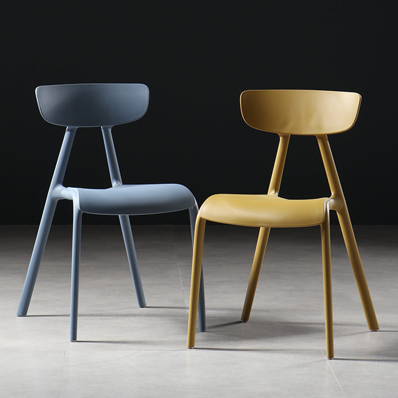 Basic Four Leg Armless Stacking Solid Color Accent Chair Set Clearhalo 'Accent Chairs' 'accent_chairs' 'Chairs & Seating' 'Furniture' 'furniture_accent_chairs' 'Living Room Furniture' 5072148