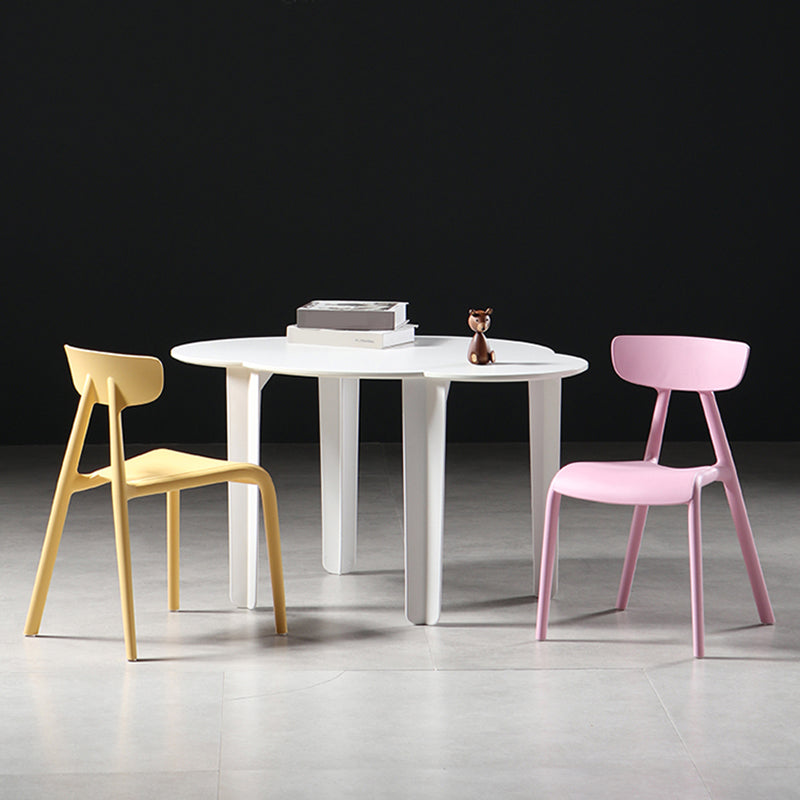 Basic Four Leg Armless Stacking Solid Color Accent Chair Set Clearhalo 'Accent Chairs' 'accent_chairs' 'Chairs & Seating' 'Furniture' 'furniture_accent_chairs' 'Living Room Furniture' 5072149