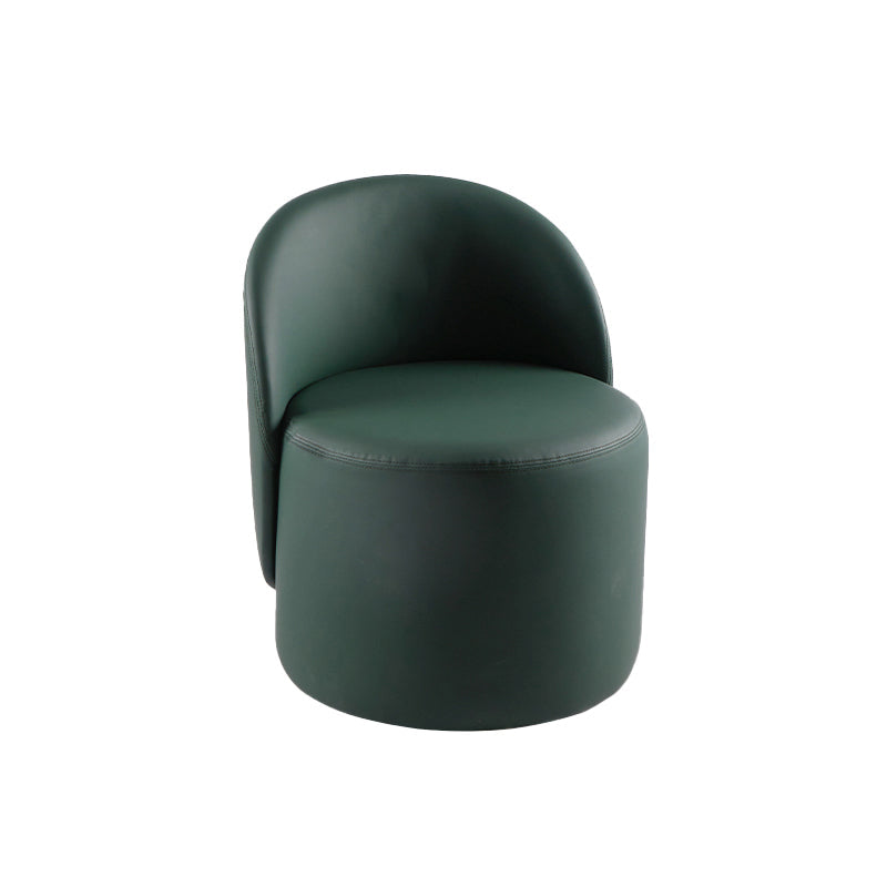 Nordic Retro Corduroy Single Sofa Chair Household Simple Single Chair Small Family Blackish Green PU（Polyurethane） Clearhalo 'Accent Chairs' 'accent_chairs' 'Chairs & Seating' 'furn' 'furn_accent_chairs' 'Furniture' 'furniture_accent_chairs' 'Living Room Furniture' 5072165