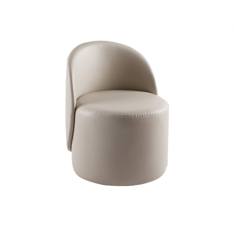 Nordic Retro Corduroy Single Sofa Chair Household Simple Single Chair Small Family Off-White PU（Polyurethane） Clearhalo 'Accent Chairs' 'accent_chairs' 'Chairs & Seating' 'furn' 'furn_accent_chairs' 'Furniture' 'furniture_accent_chairs' 'Living Room Furniture' 5072166