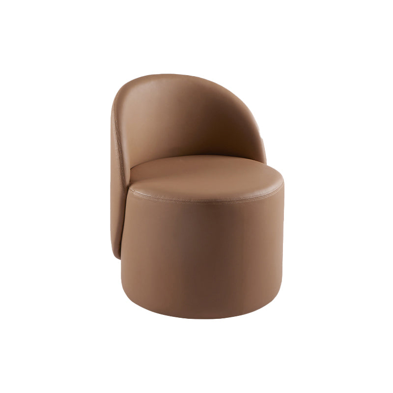 Nordic Retro Corduroy Single Sofa Chair Household Simple Single Chair Small Family Brown PU（Polyurethane） Non-Swivel Clearhalo 'Accent Chairs' 'accent_chairs' 'Chairs & Seating' 'furn' 'furn_accent_chairs' 'Furniture' 'furniture_accent_chairs' 'Living Room Furniture' 5072167