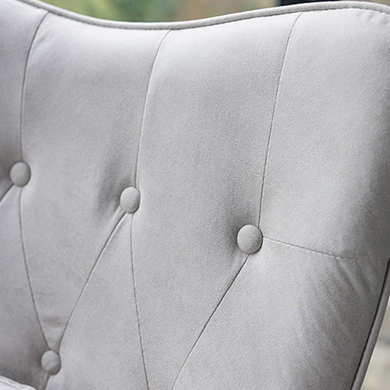 25.9"Wide Wingback Chair with Sled Base Tufted Back Arm Chair Clearhalo 'Accent Chairs' 'accent_chairs' 'Chairs & Seating' 'Furniture' 'furniture_accent_chairs' 'Living Room Furniture' 5072209