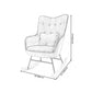 25.9"Wide Wingback Chair with Sled Base Tufted Back Arm Chair Clearhalo 'Accent Chairs' 'accent_chairs' 'Chairs & Seating' 'Furniture' 'furniture_accent_chairs' 'Living Room Furniture' 5072217