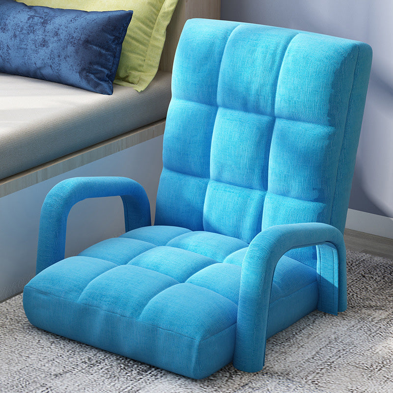 29.52"Wide Armchair Linen Accent Room Chair with Biscuit Back Blue Clearhalo 'Accent Chairs' 'accent_chairs' 'Chairs & Seating' 'furn' 'furn_accent_chairs' 'Furniture' 'furniture_accent_chairs' 'Living Room Furniture' 5072224