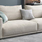 Modernism Cushions Sofa & Chaise 33.46" H Faux Leather Loose Back Sofa in White Clearhalo 'furn' 'furn_sectionals' 'Furniture' 'furniture_sectionals' 'Living Room Furniture' 'Sectionals' 5072289