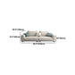 Modernism Cushions Sofa & Chaise 33.46" H Faux Leather Loose Back Sofa in White Clearhalo 'furn' 'furn_sectionals' 'Furniture' 'furniture_sectionals' 'Living Room Furniture' 'Sectionals' 5072296