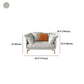 White Sectional Feather Padded Leather Sofa with Pillow Back Clearhalo 'furn' 'furn_sectionals' 'Furniture' 'furniture_sectionals' 'Living Room Furniture' 'Sectionals' 5072375