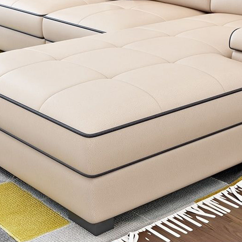 Scandinavian Pillow Top Arm Sectional with Storage for Living Room Clearhalo 'furn' 'furn_sectionals' 'Furniture' 'furniture_sectionals' 'Living Room Furniture' 'Sectionals' 5072414