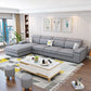 Scandinavian Pillow Top Arm Sectional with Storage for Living Room Grey Clearhalo 'furn' 'furn_sectionals' 'Furniture' 'furniture_sectionals' 'Living Room Furniture' 'Sectionals' 5072418