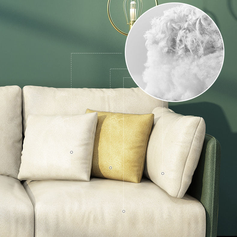 3 Seater 33.4"H Faux Leather Square Arm Sofa for Living Room Clearhalo 'furn' 'furn_sofas' 'Furniture' 'furniture_sofas' 'Living Room Furniture' 'Sofa' 'sofas' 5072452