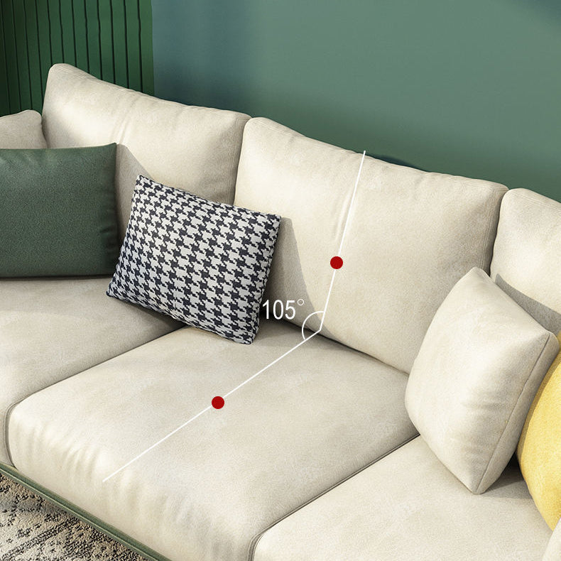 3 Seater 33.4"H Faux Leather Square Arm Sofa for Living Room Clearhalo 'furn' 'furn_sofas' 'Furniture' 'furniture_sofas' 'Living Room Furniture' 'Sofa' 'sofas' 5072453