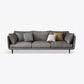 3 Seater 33.4"H Faux Leather Square Arm Sofa for Living Room Clearhalo 'furn' 'furn_sofas' 'Furniture' 'furniture_sofas' 'Living Room Furniture' 'Sofa' 'sofas' 5072455