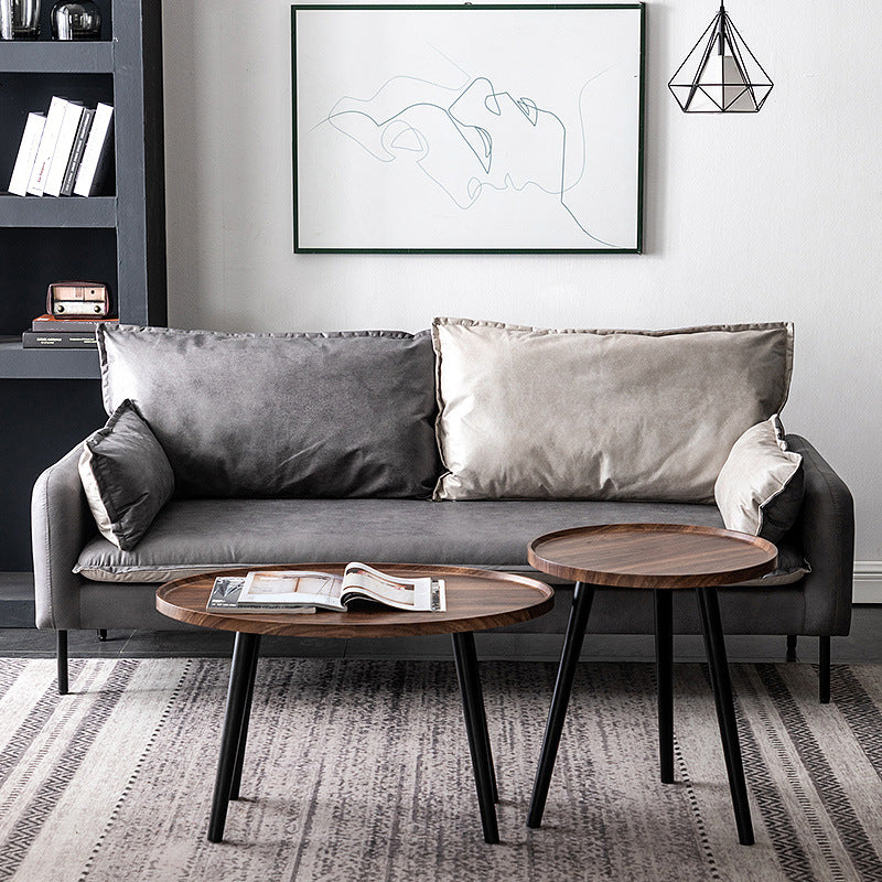 Contemporary Square Arm Sofa Standard Sofa with Pillows for Living Room, Apartment Clearhalo 'Furniture' 'furniture_sofas' 'Living Room Furniture' 'Sofa' 'sofas' 5072464