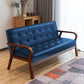 29.5"H Faux Leather Tuxedo Solid Color Square Arm Sofa for Living Room Dark Blue Brown Clearhalo 'furn' 'furn_sofas' 'Furniture' 'furniture_sofas' 'Living Room Furniture' 'Sofa' 'sofas' 5072483