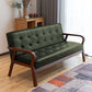 29.5"H Faux Leather Tuxedo Solid Color Square Arm Sofa for Living Room Blackish Green Brown Clearhalo 'furn' 'furn_sofas' 'Furniture' 'furniture_sofas' 'Living Room Furniture' 'Sofa' 'sofas' 5072485