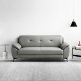 Glam Gray Tufted Split-Back Stationary Stain Resistant Standard Sofa Clearhalo 'furn' 'furn_sofas' 'Furniture' 'furniture_sofas' 'Living Room Furniture' 'Sofa' 'sofas' 5072512