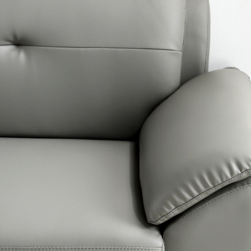 Glam Gray Tufted Split-Back Stationary Stain Resistant Standard Sofa Clearhalo 'furn' 'furn_sofas' 'Furniture' 'furniture_sofas' 'Living Room Furniture' 'Sofa' 'sofas' 5072518