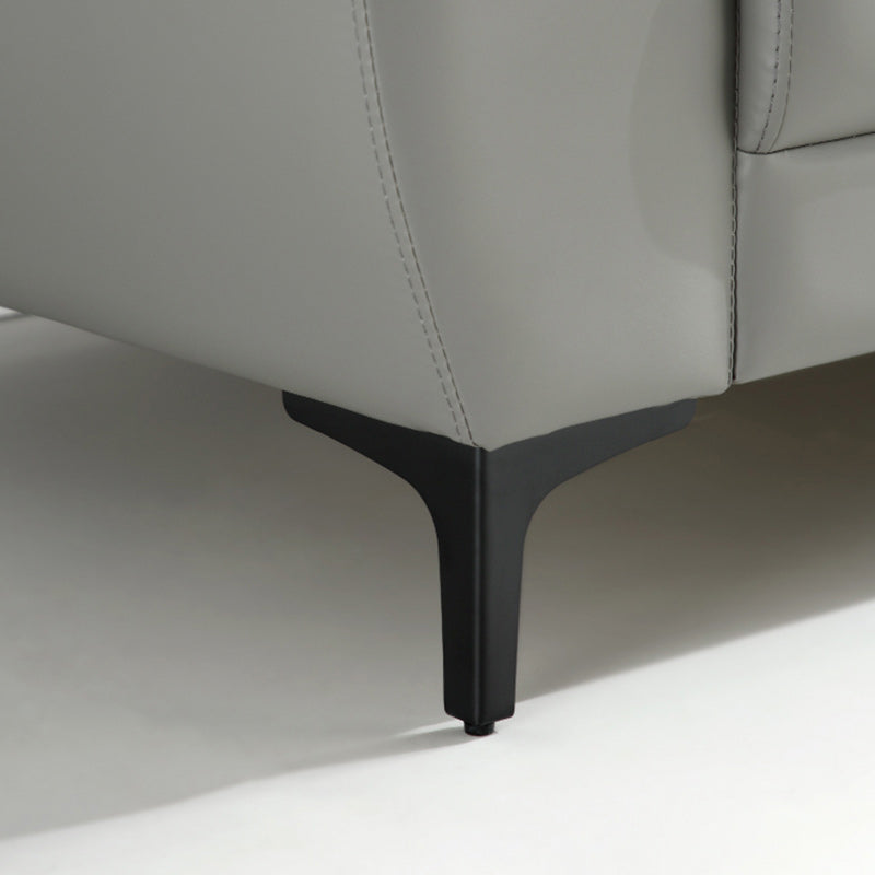 Glam Gray Tufted Split-Back Stationary Stain Resistant Standard Sofa Clearhalo 'furn' 'furn_sofas' 'Furniture' 'furniture_sofas' 'Living Room Furniture' 'Sofa' 'sofas' 5072520