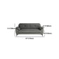 Glam Gray Tufted Split-Back Stationary Stain Resistant Standard Sofa Clearhalo 'furn' 'furn_sofas' 'Furniture' 'furniture_sofas' 'Living Room Furniture' 'Sofa' 'sofas' 5072524