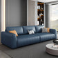 Standard Contemporary Square Arm Faux Leather Stain Resistant Sofa Couch Dark Blue Clearhalo 'furn' 'furn_sofas' 'Furniture' 'furniture_sofas' 'Living Room Furniture' 'Sofa' 'sofas' 5072525