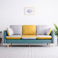 Linen Contemporary Square Arm Sofa Washable Standard Sofa for Living Room Blue-Yellow Clearhalo 'furn' 'furn_sofas' 'Furniture' 'furniture_sofas' 'Living Room Furniture' 'Sofa' 'sofas' 5072541