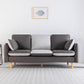 Linen Contemporary Square Arm Sofa Washable Standard Sofa for Living Room Dark Grey Light Grey Clearhalo 'furn' 'furn_sofas' 'Furniture' 'furniture_sofas' 'Living Room Furniture' 'Sofa' 'sofas' 5072542