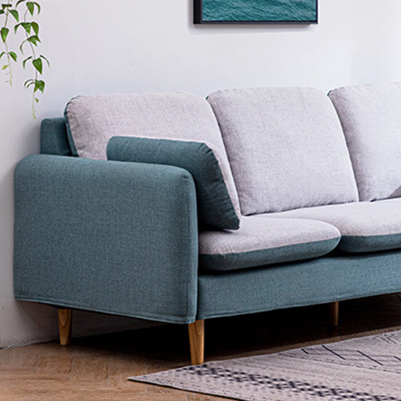 Linen Contemporary Square Arm Sofa Washable Standard Sofa for Living Room Clearhalo 'furn' 'furn_sofas' 'Furniture' 'furniture_sofas' 'Living Room Furniture' 'Sofa' 'sofas' 5072552